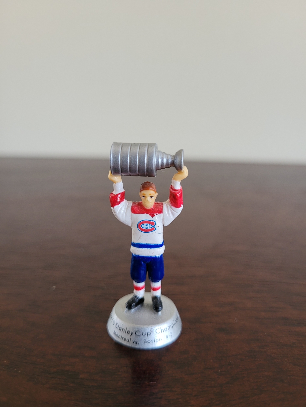 Rare 1978 MONTREAL CANADIENS NHL 1.5" TALL MINI FIGURE STANLEY CUP CHAMPIONS